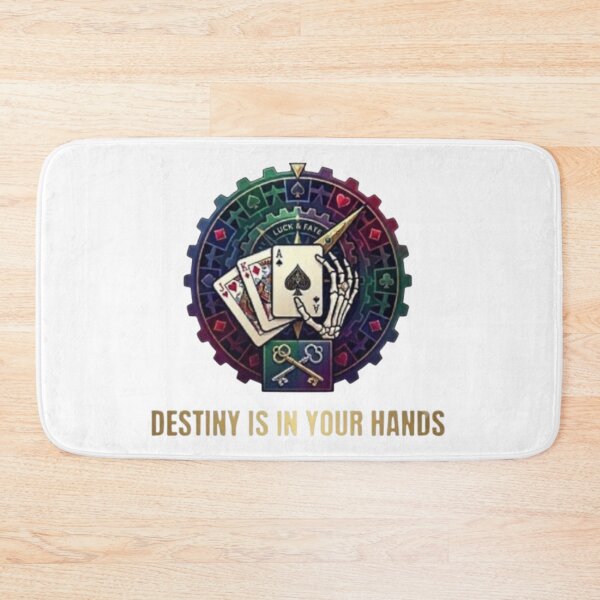 Item preview, Destiny Is In Your Hands: Skeleton Hand with Playing Cards designed and sold by Northern Glow Art.