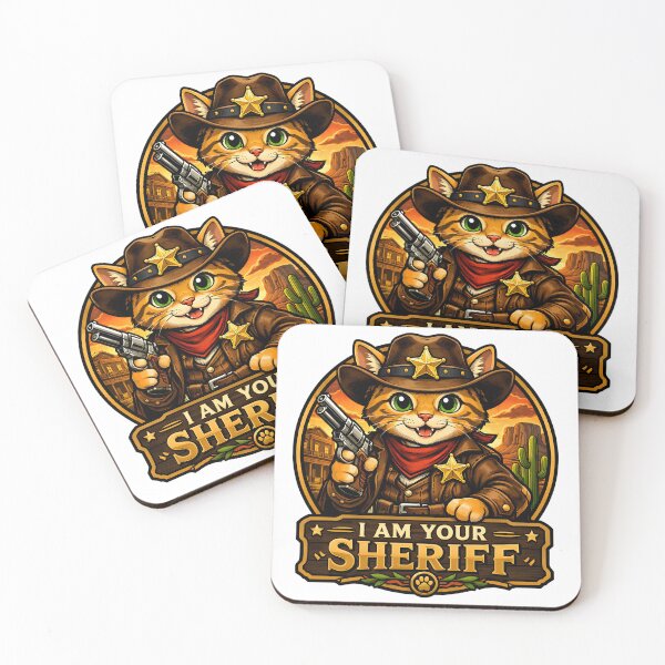 Item preview, Cute Cat Sheriff designed and sold by ZiemSynd.