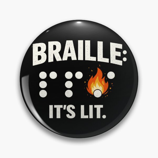 Item preview, Funny Braille Reading Pun - Braille is lit designed and sold by SidTastic .
