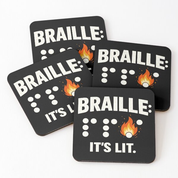 Item preview, Funny Braille Reading Pun - Braille is lit designed and sold by SidTastic .