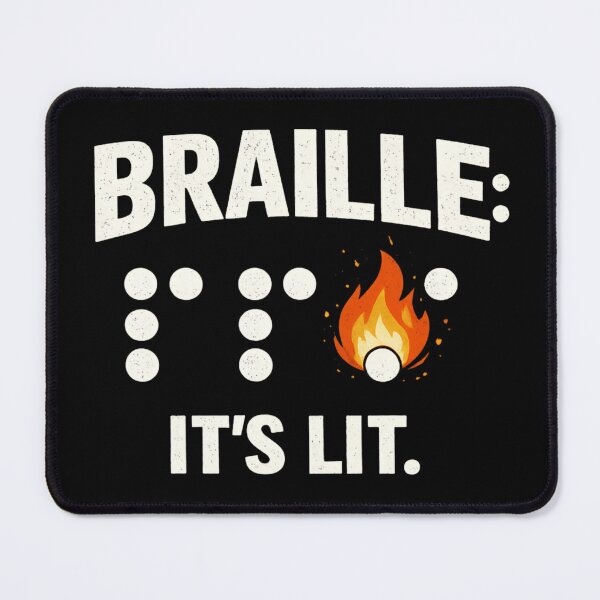 Item preview, Funny Braille Reading Pun - Braille is lit designed and sold by SidTastic .