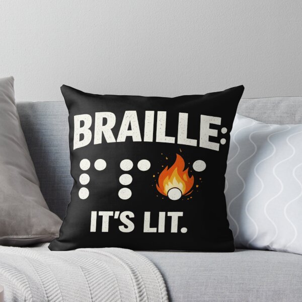 Item preview, Funny Braille Reading Pun - Braille is lit designed and sold by SidTastic .