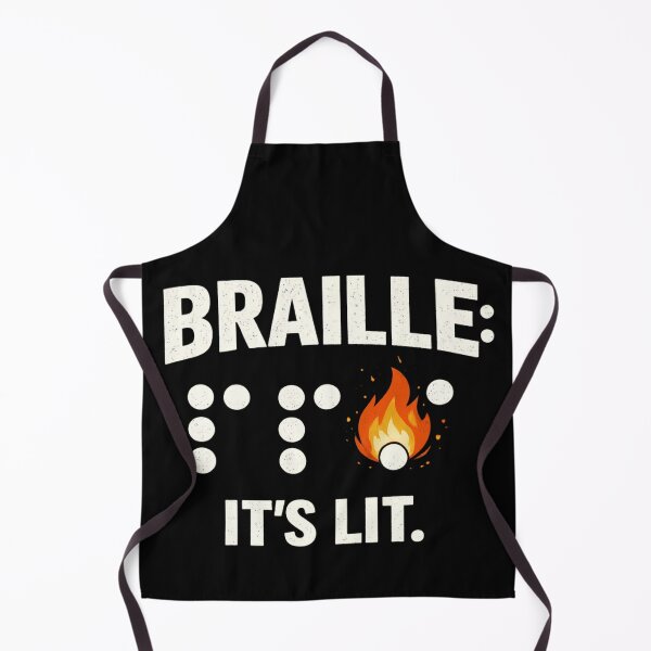 Item preview, Funny Braille Reading Pun - Braille is lit designed and sold by SidTastic .