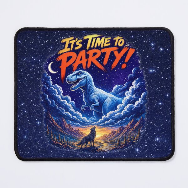 Item preview, It’s Time to Party! – Cosmic Dino Celebration designed and sold by MysticOzzy.
