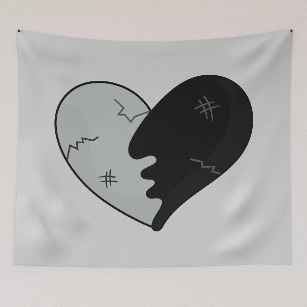 Item preview, Love Turned to Dust Black heart  designed and sold by DibujandoPorfa.