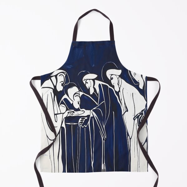 Item preview, Clergy - Blue Abstract Art designed and sold by shadow-bloom.
