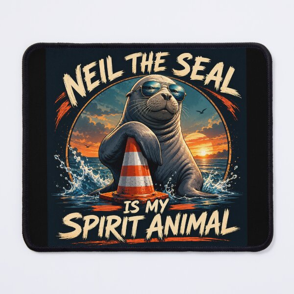 Item preview, Neil the Seal is My Spirit Animal designed and sold by SMARTKIT DESIGNAGENCY.