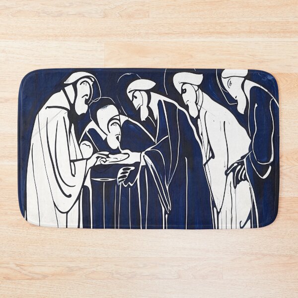 Item preview, Clergy - Blue Abstract Art designed and sold by shadow-bloom.
