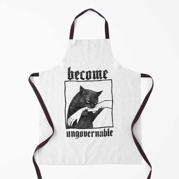 Item preview, Become Ungovernable Gothic Cat Meme designed and sold by lvlupthreads.