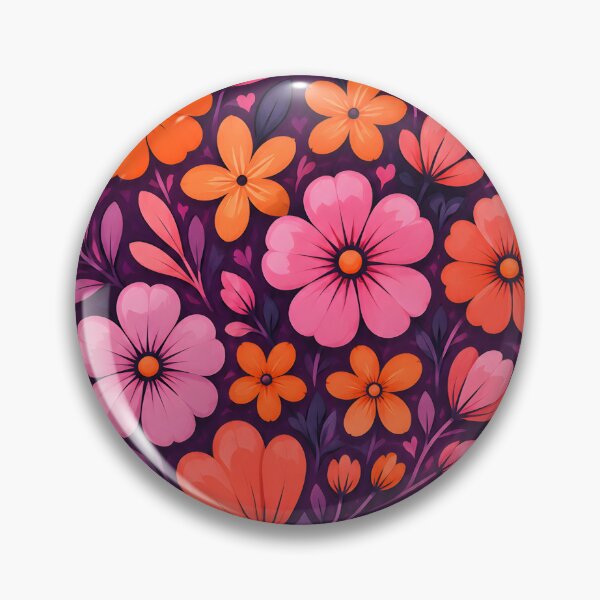Item preview, Hearts 14 - Purple Folk Art Floral Heart Illustration designed and sold by NikaNavi.