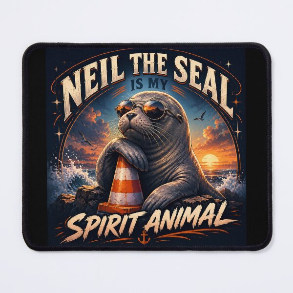 Item preview, Neil the Seal is My Spirit Animal designed and sold by SMARTKIT DESIGNAGENCY.