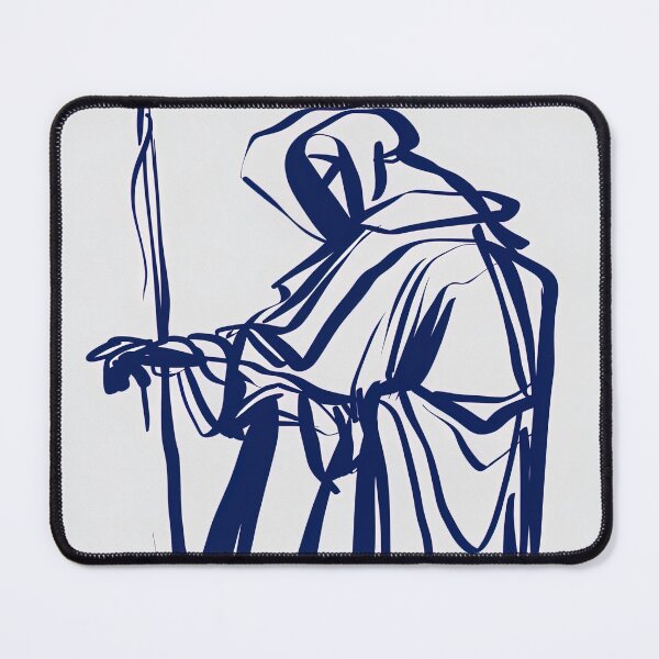 Item preview, Cleric - Blue Abstract Art designed and sold by shadow-bloom.