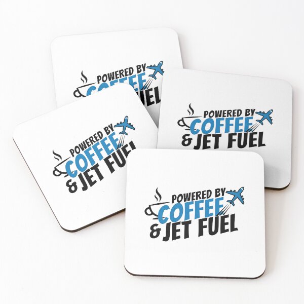 Item preview, Powered by Coffee and Jet Fuel Travel Sticker designed and sold by Art90o.