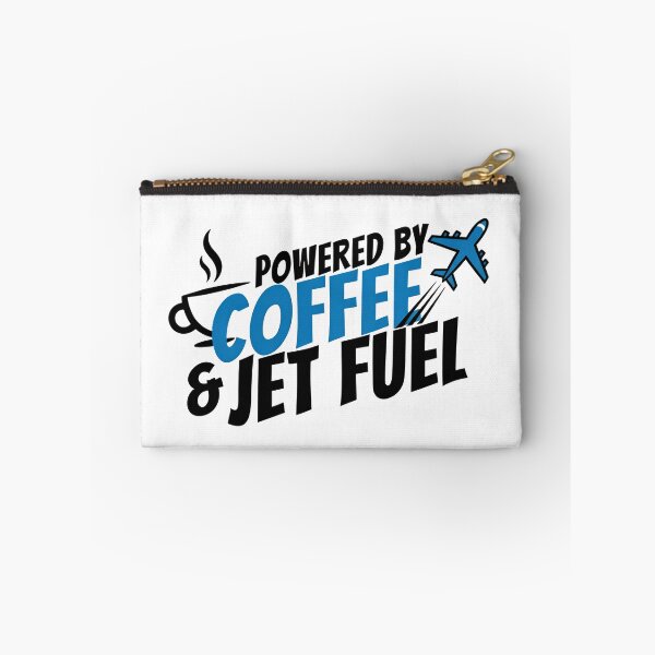 Item preview, Powered by Coffee and Jet Fuel Travel Sticker designed and sold by Art90o.