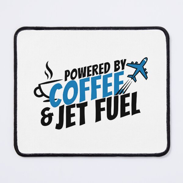 Item preview, Powered by Coffee and Jet Fuel Travel Sticker designed and sold by Art90o.