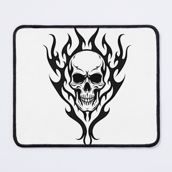 Item preview, Bold Tribal Skull Tattoo Flash Design designed and sold by Qubivibe.