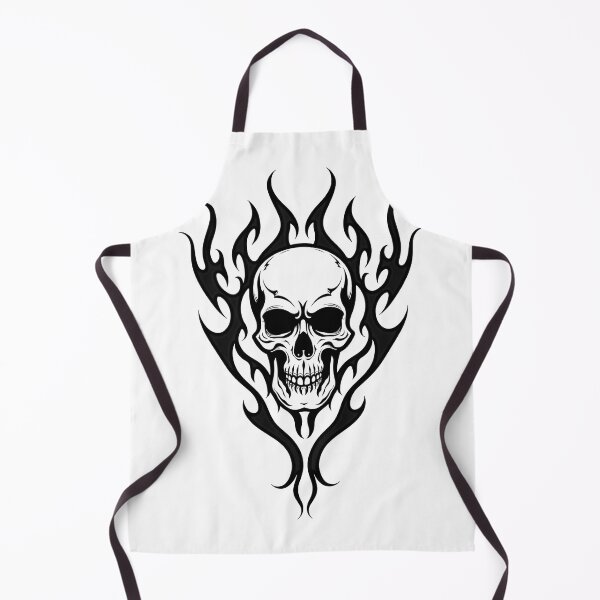 Item preview, Bold Tribal Skull Tattoo Flash Design designed and sold by Qubivibe.