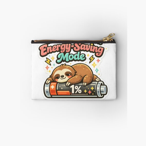 Item preview, I'm Not Lazy I'm on Energy-Saving Mode – Sleeping Sloth on Low Battery designed and sold by Shirtastically.