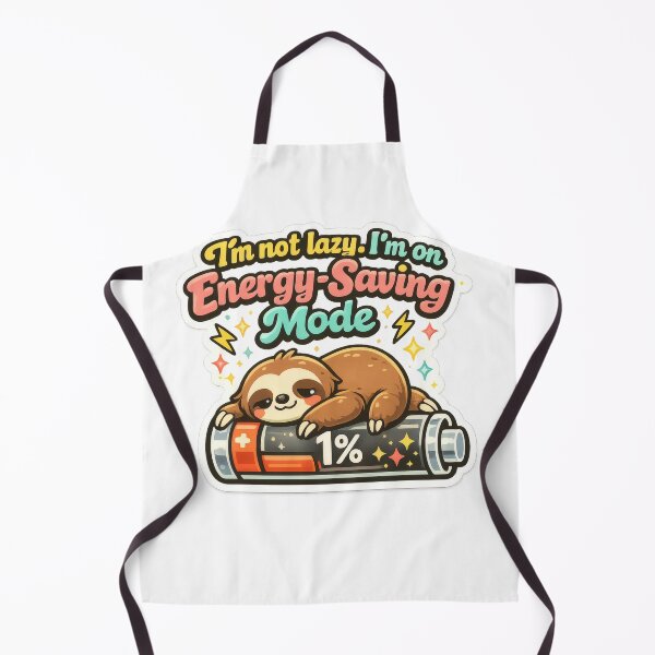 Item preview, I'm Not Lazy I'm on Energy-Saving Mode – Sleeping Sloth on Low Battery designed and sold by Shirtastically.