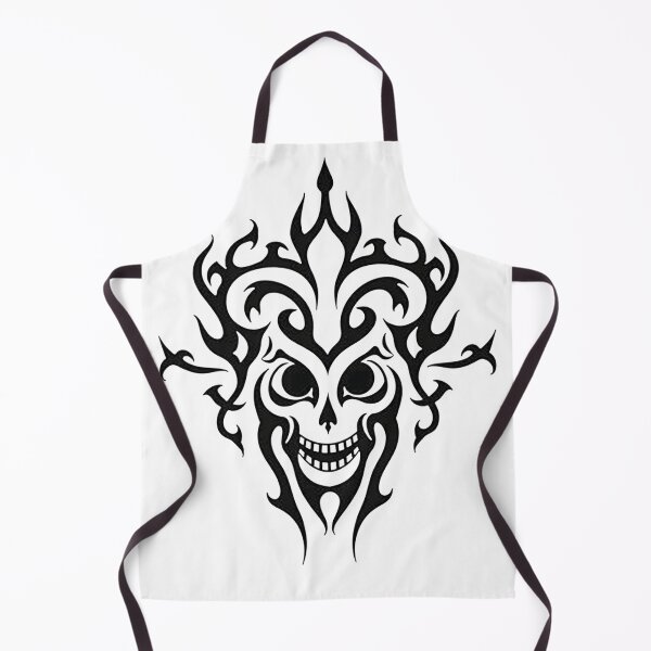 Item preview, Bold Tribal Skull Tattoo Flash - Pure Linework Design designed and sold by Qubivibe.