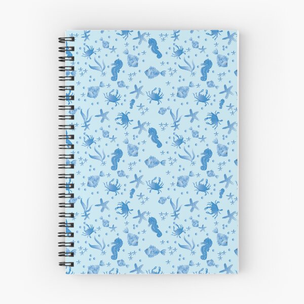 Item preview, Seahorses, Starfish, Fish, and Crabs in Blue designed and sold by Nana Dancer Designs.