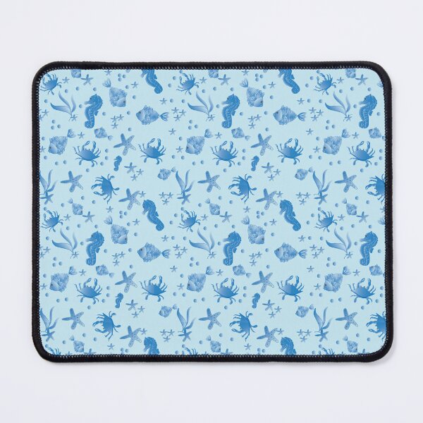 Item preview, Seahorses, Starfish, Fish, and Crabs in Blue designed and sold by Nana Dancer Designs.