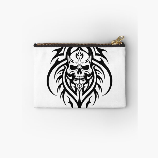 Item preview, Bold Tribal Skull Tattoo Flash Design designed and sold by Qubivibe.