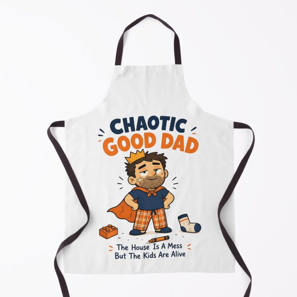 Item preview, Chaotic Good Dad The House Is A Mess But The Kids Are Alive Cute Funny Cartoon Dad Gift designed and sold by Nightarel.