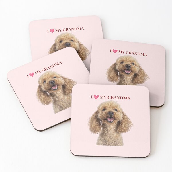 Item preview, I Love My Grandma Cute Poodle Dog Gift designed and sold by chaos-and-curls.
