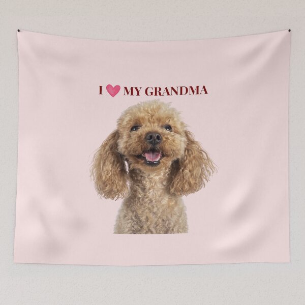 Item preview, I Love My Grandma Cute Poodle Dog Gift designed and sold by chaos-and-curls.