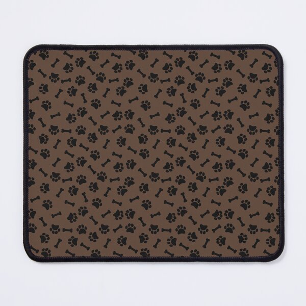 Item preview, Brown And Black Dog Paw And Bone Pattern designed and sold by pattern-archive.