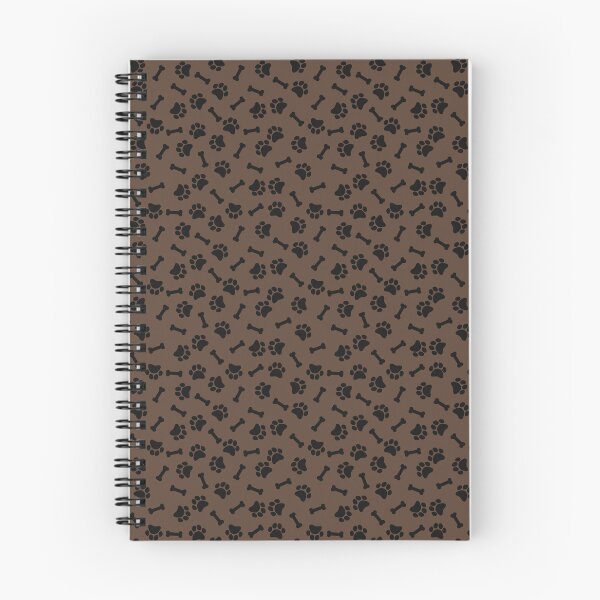 Item preview, Brown And Black Dog Paw And Bone Pattern designed and sold by pattern-archive.