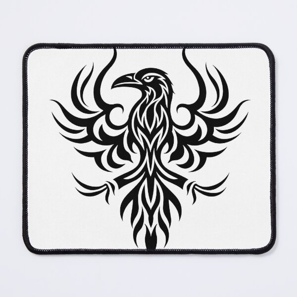 Item preview, Bold Raven Tribal Tattoo Flash Design designed and sold by Qubivibe.