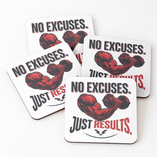 Item preview, No Excuses Just Results Gym T-Shirt | Fitness Motivation Workout Graphic designed and sold by Faisal  Shah.