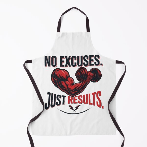 Item preview, No Excuses Just Results Gym T-Shirt | Fitness Motivation Workout Graphic designed and sold by Faisal Shah.