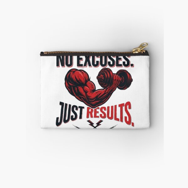Item preview, No Excuses Just Results Gym T-Shirt | Fitness Motivation Workout Graphic designed and sold by Faisal  Shah.