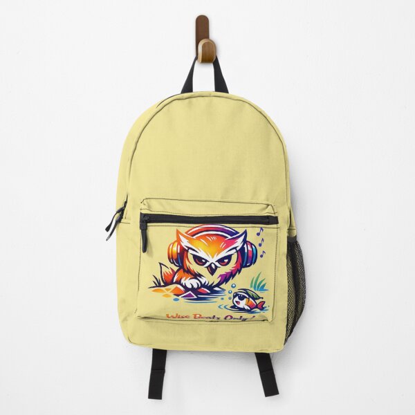 Item preview, Gradient‑Stroke Owl Art – “Wise Beats Only” Modern Animal Illustration designed and sold by EdgeSphere.