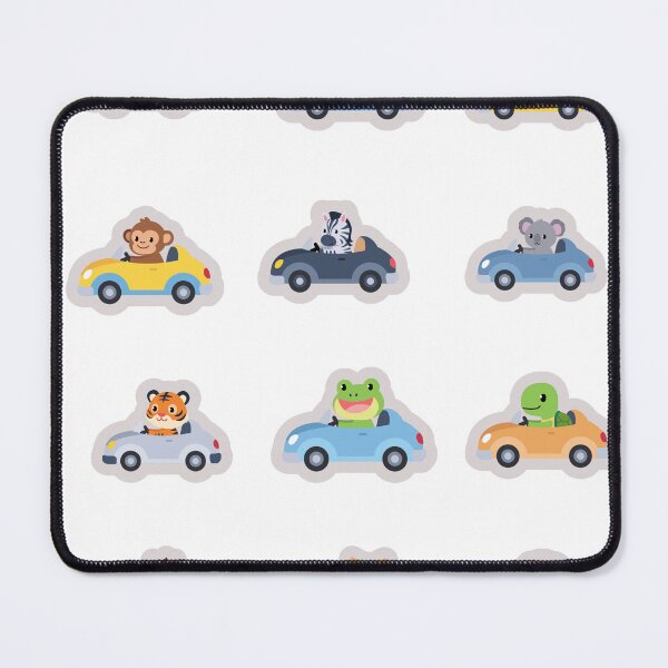 Item preview, Cute Animals Driving Cars Sticker Sheet designed and sold by KAWAII STUDIO NB.