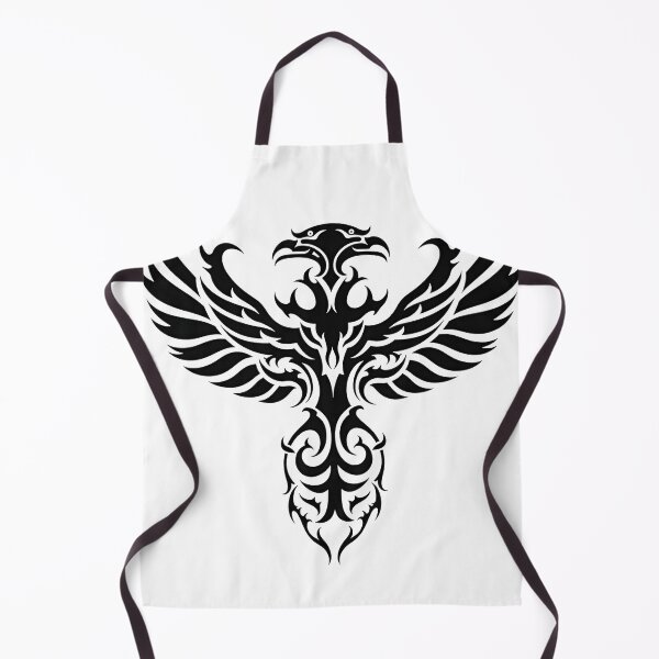Item preview, Symmetrical Raven Tribal Mandala Line Art designed and sold by Qubivibe.