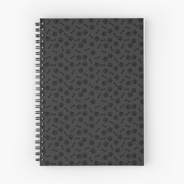 Item preview, Charcoal And Black Dog Paw And Bone Pattern designed and sold by pattern-archive.