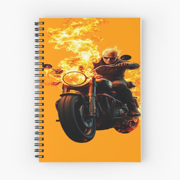 Item preview, The Legendary Hell's Veteran Biker on Fire - Badass Biker with Hellfire Flames and Sunglasses designed and sold by RAYBIL.