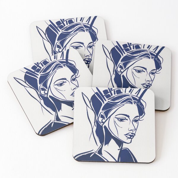 Item preview, Clymene, Greek deity - Blue Abstract Art designed and sold by shadow-bloom.