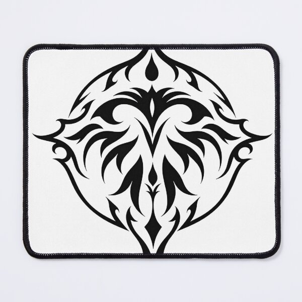 Item preview, Bold Raven Tribal Tattoo Flash Design - Symmetrical Mandala designed and sold by Qubivibe.