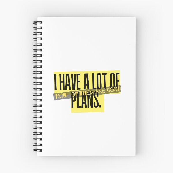 Item preview, I Have a Lot of Plans. None of Them Are Good. – Funny Minimalist Typography designed and sold by selvashop.