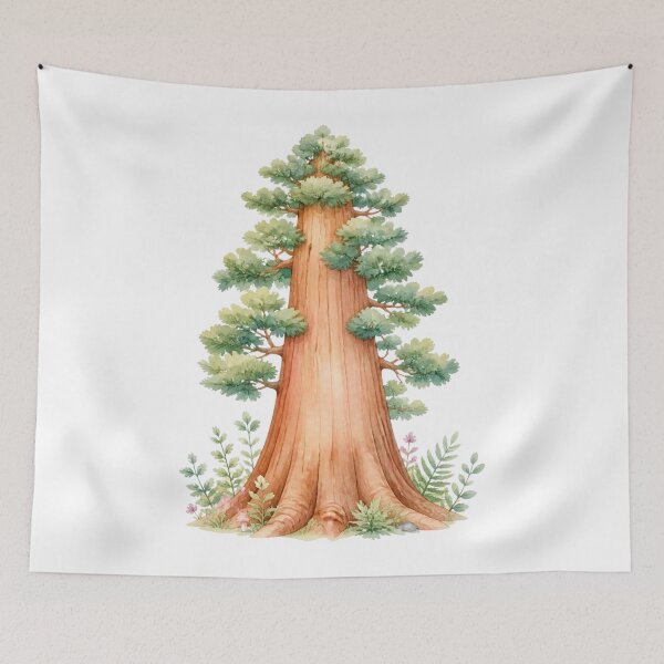 Item preview, Mammoth tree watercolor designed and sold by uunaa.