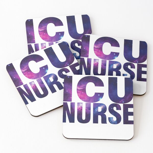 Item preview, ICU Nurse Cosmic Galaxy Typography | Space Nebula Nursing Design designed and sold by Barkashow.
