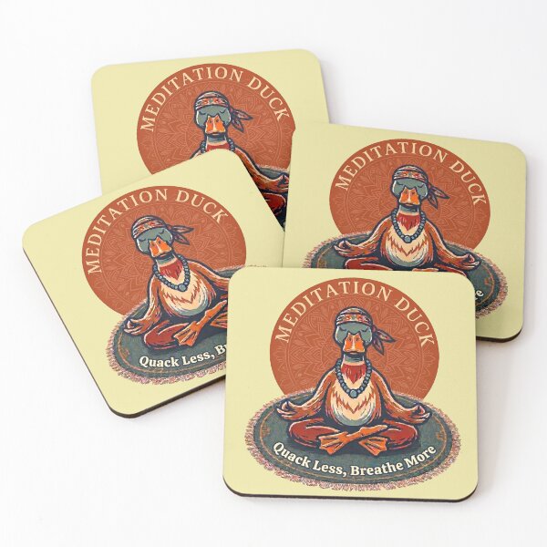 Item preview, Meditation Duck: Quack Less, Breathe More designed and sold by Finding Source Designs.
