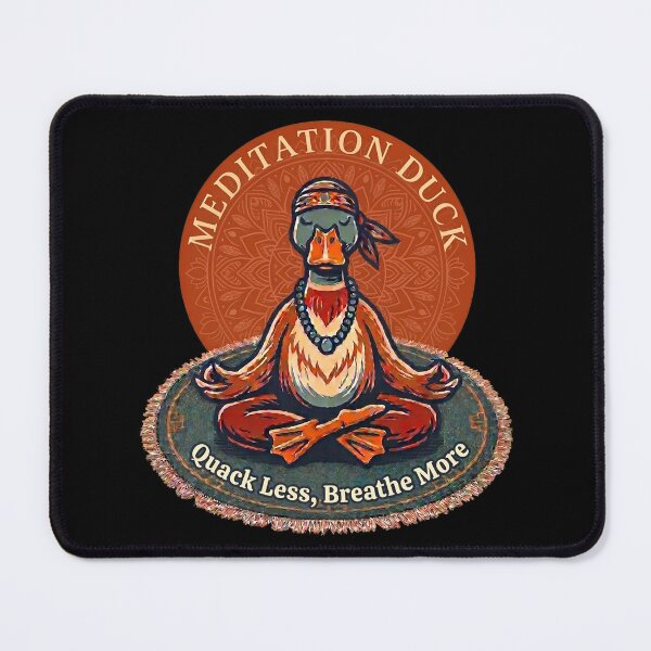 Item preview, Meditation Duck: Quack Less, Breathe More designed and sold by Finding Source Designs.
