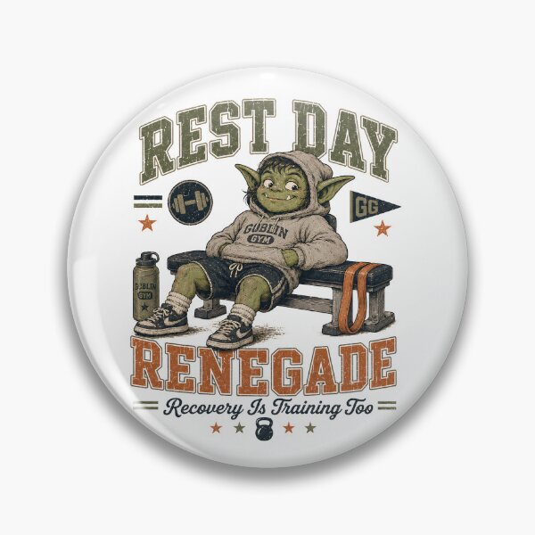 Item preview, Rest Day Renegade Retro Gym Recovery Humor designed and sold by FindYouByZ.
