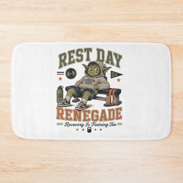 Item preview, Rest Day Renegade Retro Gym Recovery Humor designed and sold by FindYouByZ.
